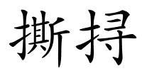 撕挦的解释