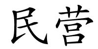 民营的解释