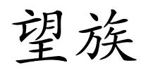 望族的解释