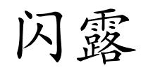 闪露的解释