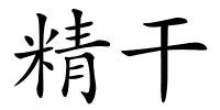 精干的解释