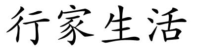 行家生活的解释