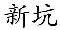 新坑的解释