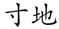 寸地的解释
