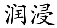 润浸的解释