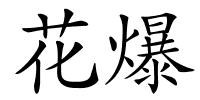 花爆的解释
