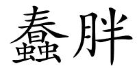 蠢胖的解释