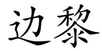 边黎的解释