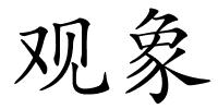 观象的解释