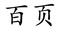 百页的解释