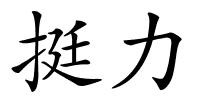 挺力的解释
