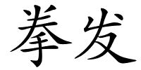 拳发的解释