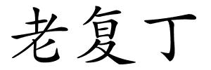 老复丁的解释