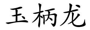 玉柄龙的解释