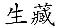 生藏的解释