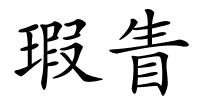 瑕眚的解释