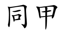 同甲的解释