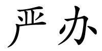 严办的解释