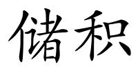 储积的解释