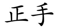 正手的解释