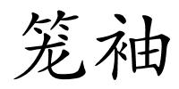 笼袖的解释