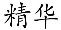 精华的解释