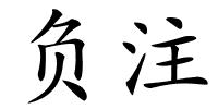 负注的解释