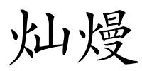 灿熳的解释