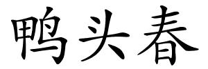 鸭头春的解释