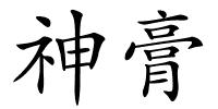 神膏的解释