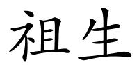 祖生的解释