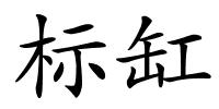 标缸的解释