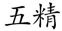 五精的解释