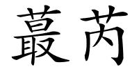 蕞芮的解释