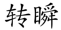 转瞬的解释