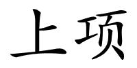 上项的解释