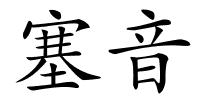 塞音的解释