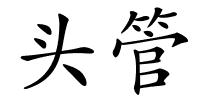 头管的解释