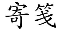 寄笺的解释