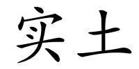 实土的解释