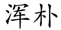 浑朴的解释