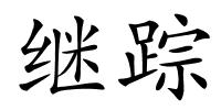 继踪的解释