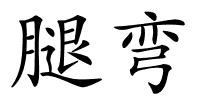 腿弯的解释