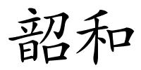 韶和的解释