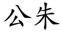 公朱的解释