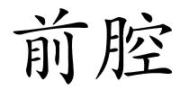 前腔的解释