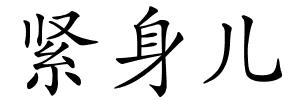 紧身儿的解释
