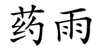 药雨的解释