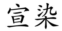 宣染的解释