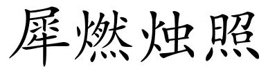 犀燃烛照的解释